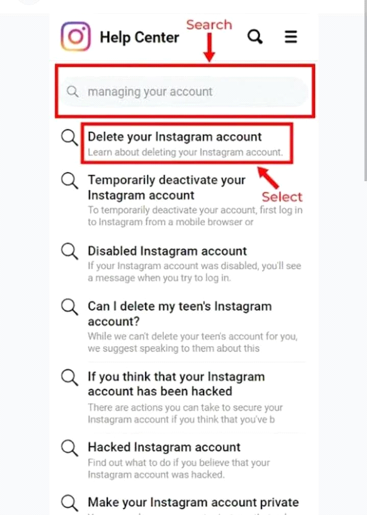 Permanently Deleting Your Instagram Account